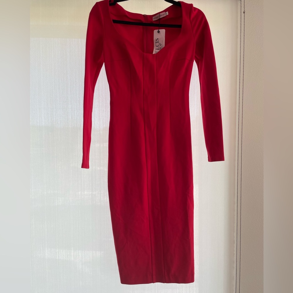 Bombshell red bodycon dress